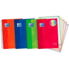 Oxford Cuaderno Classic Europeanbook 5 Write&Erase A4+ 120H Microperforado 5x5 Tapa Extradura Colores Vivos (5 Unidades) (5 Unidades) Precio: 33.4999995. SKU: B1AFADM9F9