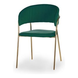 Silla Gift Decor Verde Dorado Poliéster Hierro 49 x 80,5 x 53 cm