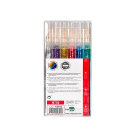 Liderpapel Rotuladores Efecto Purpurina Metalizada Punta Reversible Bolsa 6 Unidades Colores Surtidos