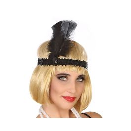 Cinta Para El Pelo Diadema Negro Brillante Con Pluma Precio: 0.99000022. SKU: B19ARL74KT