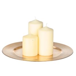 Portavelas Círculos Dorado 33 cm - Giftdecor (24 Unidades) Portavelas Círculos Dorado 33 cm - Giftdecor (24 Unidades)
