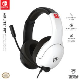Turtle Beach TUR0840454400137 Auriculares Gaming con Cable para Nintendo Switch - Airlite Fit Blanco y Negro