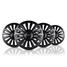 Abc GOD9068 Tapacubos Melbourne 15" Negro, Juego de 4 para Llantas de Acero, Montaje sin Herramientas, Fabricado en UE Abc GOD9068 Tapacubos Melbourne 15" Negro, Juego de 4 para Llantas de Acero, Montaje sin Herramientas, Fabricado en UE
