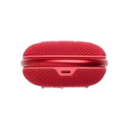 JBL JBLCLIP4RED Altavoz Bluetooth Portátil Clip 4 con Mosquetón, Resistente al Agua y Polvo, 10h Batería, 5W, Rojo