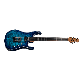 Sterling JP150DQM John Petrucci Guitarra Eléctrica - Cerulean Paradise con Pastillas Dimarzio LiquiFire y Crunch Lab
