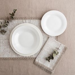 Bidasoa Plato Hondo Porcelana Lis 22,5 cm Blanco. Apilable, Apto Lavavajillas y Microondas, Resistente para Uso Diario. Bidasoa Plato Hondo Porcelana Lis 22,5 cm Blanco. Apilable, Apto Lavavajillas y Microondas, Resistente para Uso Diario.