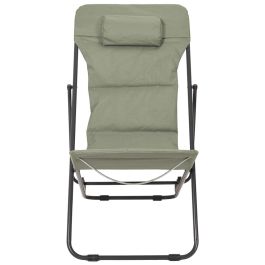 Home Deco Factory Tumbona Plegable Verde Caqui 55x81 cm h.84,5-89-94 cm