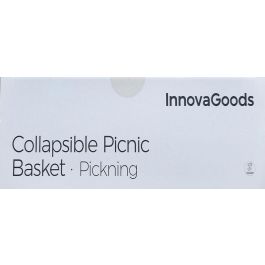 Cesta de Picnic Plegable con Tapa-Mesa Pickning InnovaGoods Cesta de Picnic Plegable con Tapa-Mesa Pickning InnovaGoods