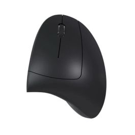 Nilox NXMOWI3014 Ratón Vertical Inalámbrico 1600 DPI, 6 Botones, Negro, Compatible con Windows, Linux y Mac