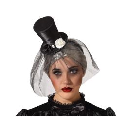 Accesorio Diadema Sombrero Negro Velo Flores Contraste Halloween Teatro Sesiones Foto Estilo Oscuro Sofisticado Lúgubre Elegante Misterio Precio: 3.50000002. SKU: B1CZ2G64EB