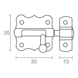 Edm Pasador Ps01 Hierro Niquelado 30 mm