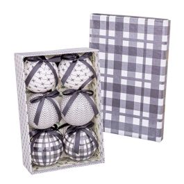 Bolas de Navidad Blanco Gris Papel Polyfoam 7,5 x 7,5 x 7,5 cm (6 Unidades) Precio: 17.6538996491. SKU: B1JZKGXS3H