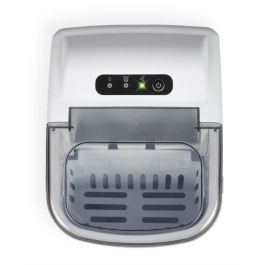 Livoo DOM484 Máquina de Hielo - Hasta 12 kg/Día - Depósito 1,2 L - Bandeja 600 g - 9 Cubitos por Ciclo - Autolimpiable