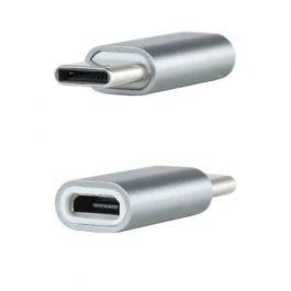 Nanocable 10.02.0011 Adaptador USB-C Macho a Micro USB Hembra, de Aluminio Gris, para Carga y Datos Nanocable 10.02.0011 Adaptador USB-C Macho a Micro USB Hembra, de Aluminio Gris, para Carga y Datos
