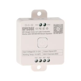 BanIanX SP536E Controlador Tira LED COB Digital App, Voz y Control Remoto Compatible con Alexa y Google Home