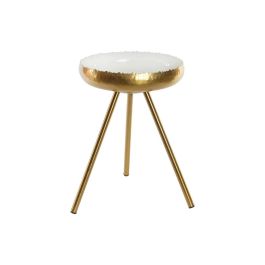 Mesita Auxiliar Moderno DKD Home Decor Blanco Dorado 43 x 61 x 43 cm Precio: 63.69000044. SKU: S3034314