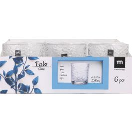 La Mediterranea Vaso Festo Claro 350 ml Ø8.3x9.1 cm (36 Unidades)