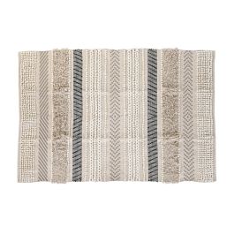 DKD Home Decor Alfombra Boho de Algodón 100% Beige y Negro, 120 cm Largo x 180 cm Ancho, 1 cm Alto, Lavado en Seco Precio: 79.49999959. SKU: S3045002