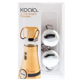 Set 2 Tapones Cava Metal y Silicona Bodega Koala 5x3,4x3 cm Set 2 Tapones Cava Metal y Silicona Bodega Koala 5x3,4x3 cm