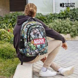 Karactermania Mochila Avengers Run. Plus Fan React 44x34x21 cm, 3 compartimentos, bolsillo para portátil, material Ripstop