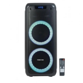 Fonestar Altavoz Portátil Party - Duo Bluetooth 100W, Karaoke, 2 Micrófonos, Luces LED, USB, SD, FM, Batería Recargable Precio: 99.95000026. SKU: B19S8XK959