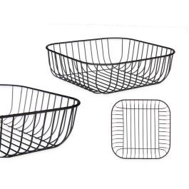Frutero Cuadrado Metal Negro Kinvara 30x9x30 cm (6 Unidades) Precio: 30.50000052. SKU: B14XJKGZAA