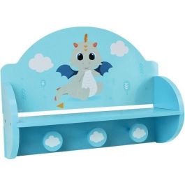 FUN HOUSE Léon le Dragon 713338 PERCHERO ESTANTERÍA Dimensiones: ± H. 33 x W. 46 x D. 15 cm para niños