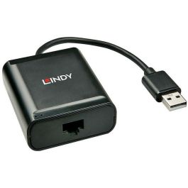 Lindy Extensor USB 2.0 Cat.6 4 Puertos para Periféricos, hasta 60m, con Cable Red Cat.5e/6 y Alimentación