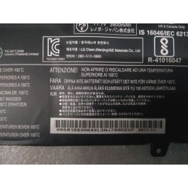 Lenovo 3-cell lithium-ion notebook battery, 11.1V voltage, 45Wh capacity, 4050mAh, compatible with Lenovo ThinkPad and Flex series. Lenovo 3-cell lithium-ion notebook battery, 11.1V voltage, 45Wh capacity, 4050mAh, compatible with Lenovo ThinkPad and Flex series.