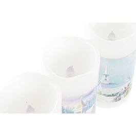 Decoracion Luminosa Navidad Tradicional DKD Home Decor Blanco Multicolor 7.5 x 15 x 7.5 cm (6 Unidades)