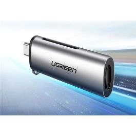 UGREEN Lector de Tarjetas USB-C 3.2 Gen 1 para SD/TF (MicroSD, SDHC, SDXC) Gris - Adaptador USB Tipo C a Tarjeta de Memoria