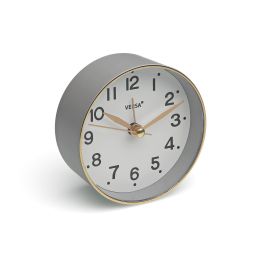 Reloj-Despertador Versa Gris Plástico Reloj-Despertador Versa Gris Plástico