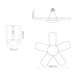 Bombilla led multidireccional, casquillo e27, potencia 45 W 4265 lm, luz fría