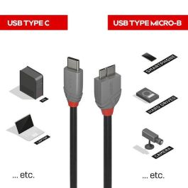 Lindy 2m USB 3.2 Type C to Micro-B Cable, Anthra Line Lindy 2m USB 3.2 Type C to Micro-B Cable, Anthra Line