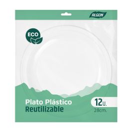 Set de 12 platos redondos ecológicos de plástico Algon 28 cm (24 Cajas) Set de 12 platos redondos ecológicos de plástico Algon 28 cm (24 Cajas)
