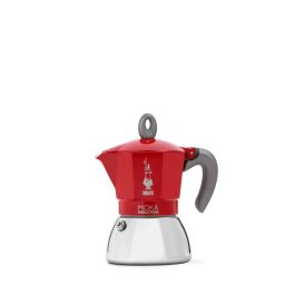 Bialetti BIA8006363029261 Cafetera italiana New Moka Inducción 6 tazas 0,28 L Roja