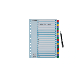 Esselte Separador Alfabetico A-Z Cartulina Mylar Multitaladro DIN A4