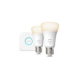 PHILIPS Hue White - Kit de inicio bombilla LED inteligente - 9.5W - E27 - Paquete de 2 Precio: 98.68999943. SKU: S7808921