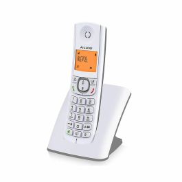 Alcatel F530 Teléfono Inalámbrico Sin Contestador, Gran Pantalla Retroiluminada, Manos Libres, Directorio 50 Contactos, Función VIP, Gris