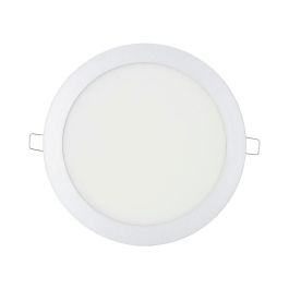 Edm Downlight LED Empotrable Redondo 20W Luz Día 4000K 1500 Lm Cromado Ø 22,5 cm