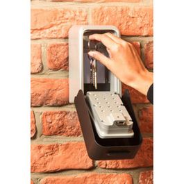 Master Lock Caja fuerte de llaves segura XL - Certificada CNPP, Combinación Programable, Construcción Zinc, Resistencia Intemperie, Ideal Airbnb - Gris/Negro