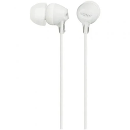 Sony MDR-EX15AP Auriculares Intrauditivos con Micrófono, Jack 3.5 mm, Blancos