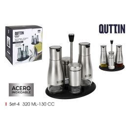 Quttin Set de 4 Dispensadores de Acero Inoxidable con Soporte (8 Unidades) Precio: 91.89000029. SKU: S2209744