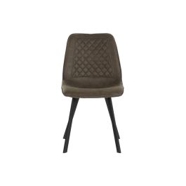 Silla DKD Home Decor Negro Gris Metal Poliuretano 63 x 49 x 85 cm 49 x 59 x 87 cm
