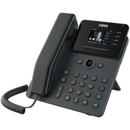 Fanvil V61W Teléfono IP Empresarial SIP PoE Gigabit Wi-Fi 6 USB Negro - 4 Líneas y Pantalla LCD 2.4"