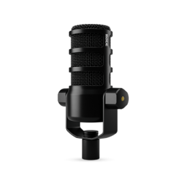 Rode PodMic USB Micrófono Dinámico Profesional para Podcasting, Streaming y Gaming, Conexión Dual XLR y USB-C, DSP APHEX, Color Negro