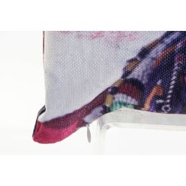 DKD Home Decor Cojín Decoración Colonial Africano Multicolor Surtido 45 x 45 cm de Poliéster con Cremallera (4 Unidades) Lavado en Seco
