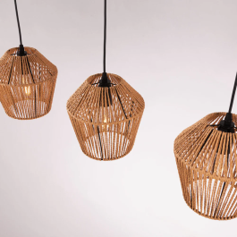 Lámpara Colgante Cuerda Araraquara SKD-P80055 - Diseño Natural y Fresco para Interiores