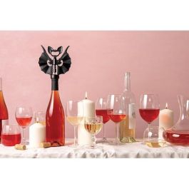 OTOTO Sacacorchos Básico Negro de Metal y Silicona - Apto para Lavavajillas y con Cortacápsulas