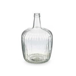 Garrafa Rayada 8L Giftdecor Vidrio Transparente 22x37x22 cm Garrafa Rayada 8L Giftdecor Vidrio Transparente 22x37x22 cm